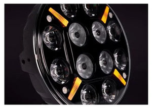 120W 9" LED Driving Light with Dual Colour Position & Amber Warning Strobe - LG877