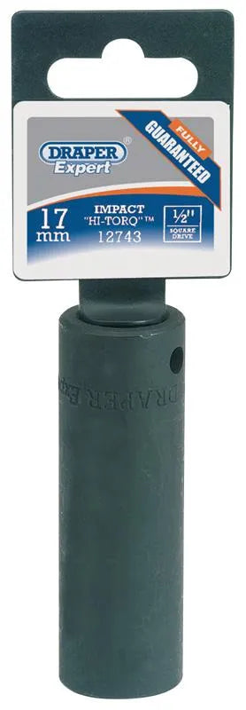 Draper 17mm 1/2" Sq. Dr. Deep Impact Socket