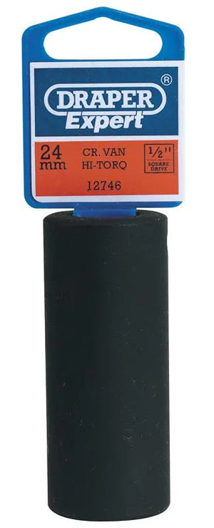 Draper 24mm 1/2" Sq. Deep Impact Socket