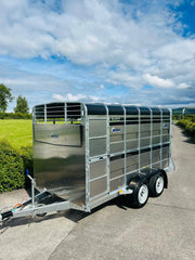 M-Tec 12ft x 6ft Twin Axle Livestock Trailer