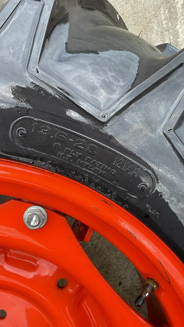 13.6 x 28 Rear Aig Tyres + 8 stud Rims to suit L2 Series