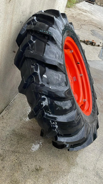 13.6 x 28 Rear Aig Tyres + 8 stud Rims to suit L2 Series