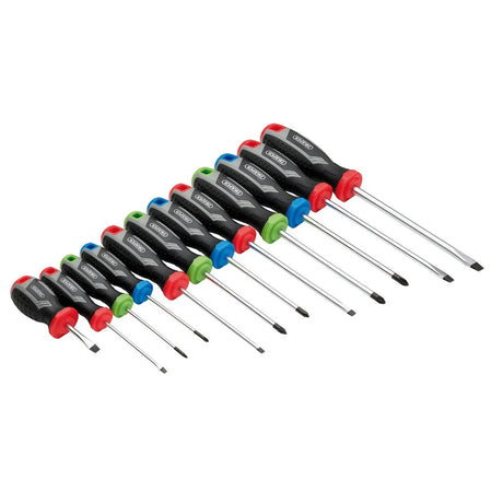 Draper Soft Grip Screwdriver Set (12 Piece)
