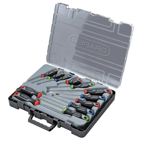 Draper Soft Grip Screwdriver Set (12 Piece)
