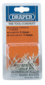 Draper 50 x 2.5mm x 7mm Blind Rivets