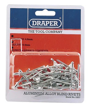 Draper 50 x 4.8mm x 6.4mm Blind Rivets