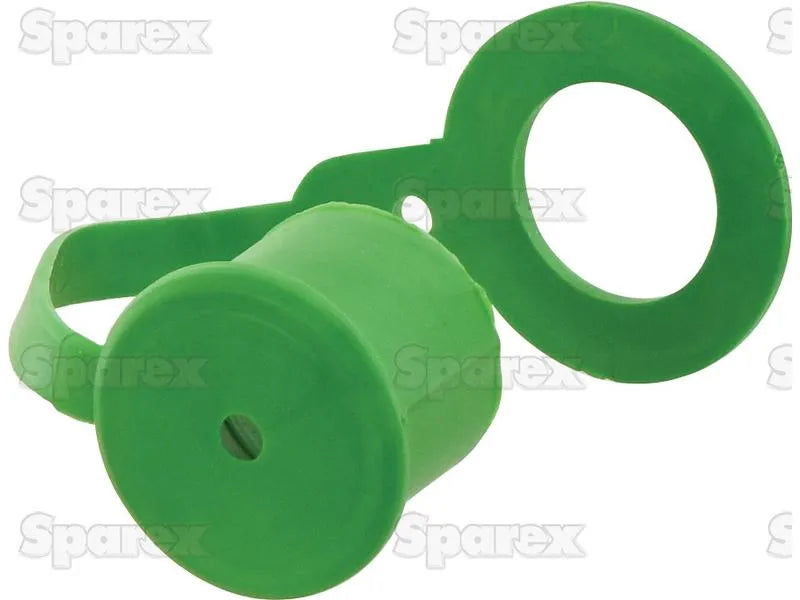 Sparex Green PVC Dust Cap - Fits 1/2" Male Coupling | Durable & Protective