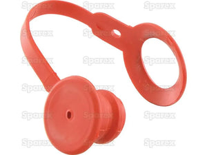 Sparex Red PVC Dust Plug - Fits 1/2" Female Coupling | Durable & Protective