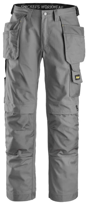 Snickers 3214 Canvas+ Craftsmen Holster Pockets Trousers - Grey