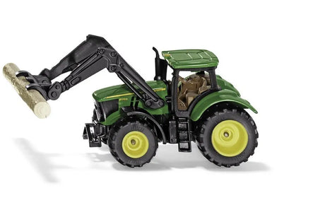 Siku John Deere 6215R Tractor with Log Grapple 1:87