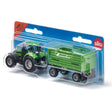 Siku Deutz Fahr Tractor with Fortuna 2 Axle Trailer 1:87