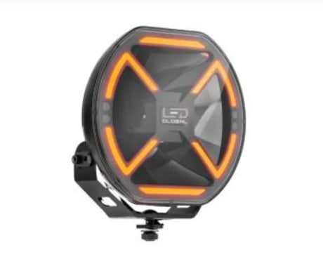 160W 9" LED Driving Light with Dual Position & Amber Warning Strobe - LG936