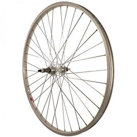 24" Alloy Front Wheel - Solid Axle - Silver Finish