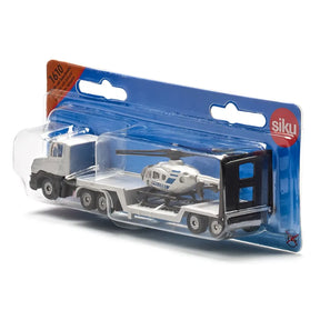 Siku Low Loader with Police Helicopter 1:87