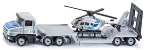 Siku Low Loader with Police Helicopter 1:87