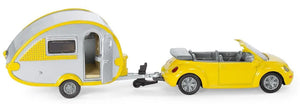 Siku Volkswagen Beetle Car with Caravan 1:87