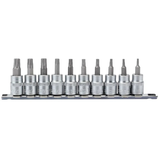 Draper TX-STAR Socket Bit Set, 3/8" Sq, Dr, 48mm (10 Piece)