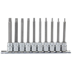 Draper TX-Star Socket Bit Set 3/8" Sq. Dr. 100mm (10 Piece)