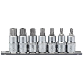 Draper TX-Star Security Socket Bit Set 1/2" Sq DR, 55mm (7 Piece)