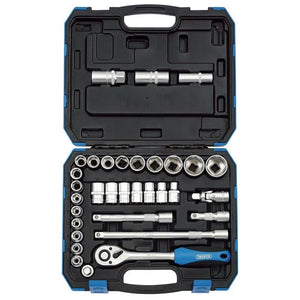 Draper 1/2" Sq. Combined MM/AF Socket Set (33 Piece)