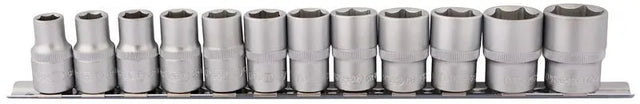 Draper 1/2" Sq. Socket Set on Metal Rail (12 Piece)