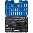 Draper MM/AF Combined Socket Set, 1/2", 1/4" and 3/8 Sq, Dr (150 Piece)