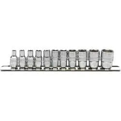 Draper 1/4" Sq. Imperial Socket on Metal Rail (11 Piece)