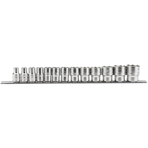 Draper Imperial Socket on a Metal Rail 1/2" Sq, Dr (13 Piece)