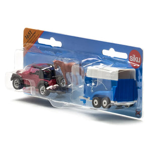 Siku Jeep Wrangler with Horse Trailer 1:87