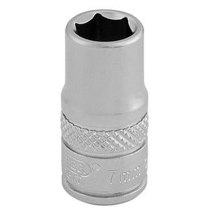 Draper Socket, 1/4" Sq, Dr, 7mm