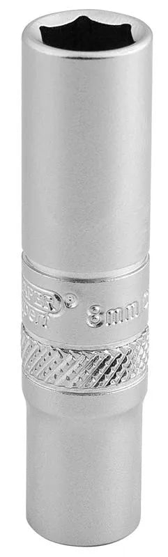 Draper 1/4" Sq. 6 Point Deep Socket (8mm)