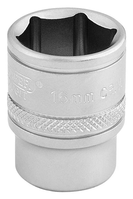 Draper 3/8" Sq. 6 Point Metric Socket (16mm)