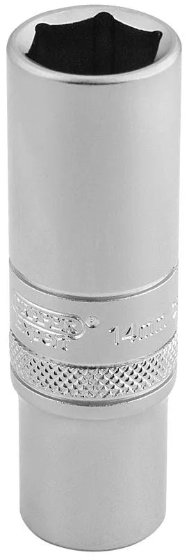 Draper 3/8" Sq. 6 Point Metric Deep Socket (14mm)