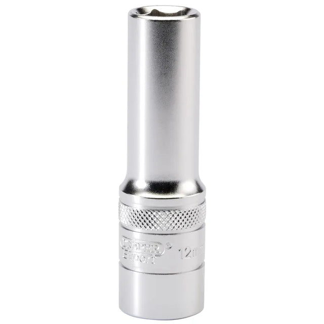 Draper 6 Point Metric Deep Socket, 1/2" Sq, Dr, 12mm