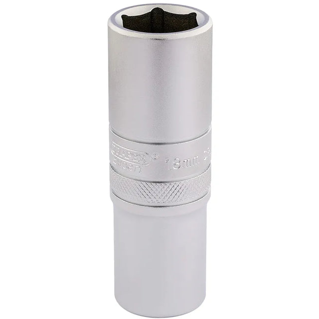 Draper 6 Point Metric deep Socket, 1/2" Sq, Dr, 18mm