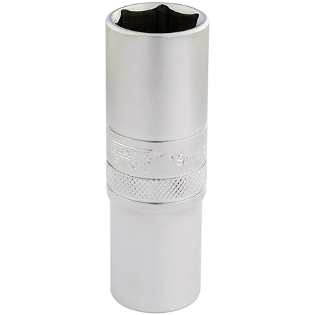 Draper 6 Point Deep Socket, 1/4" Sq, Dr 19mm
