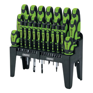 Draper Soft Grip Screwdriver & Bit Set 47 Piece Green