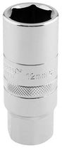 Draper 1/2" Sq. 12mm Thread 6 Point Spark Plug Socket (18mm Socket)