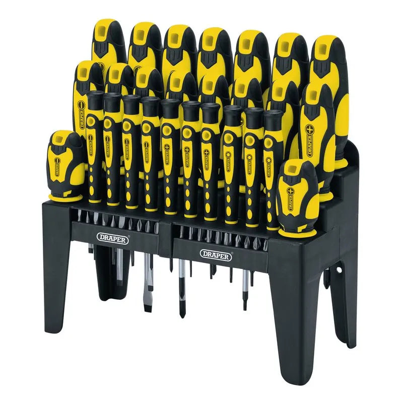 Draper Soft Grip Screwdriver & Bit Set 47 Piece