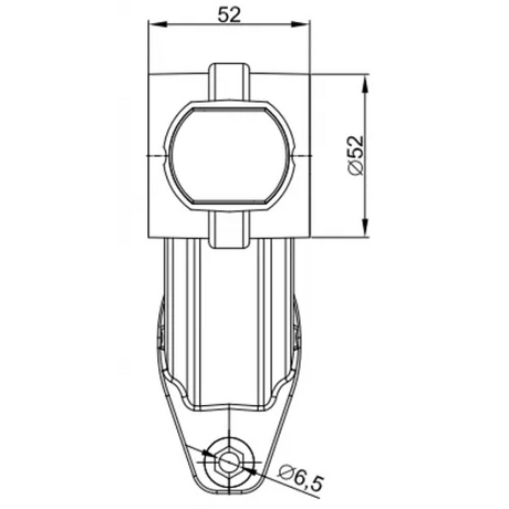LED Global LG176 - 3 Function Led 90 Degree Stalk Marker Light (RH)