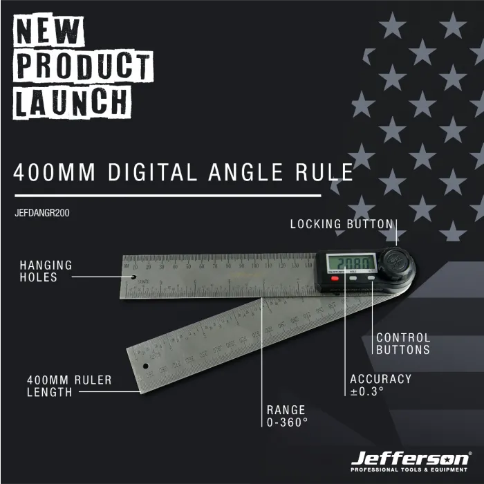 Jefferson 400mm Digital Angle Rule