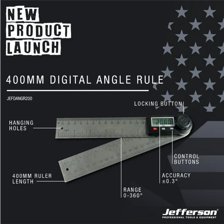 Jefferson 400mm Digital Angle Rule