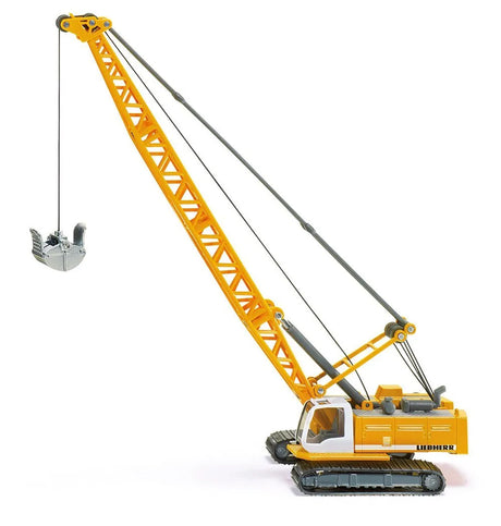 Siku Liebherr Crane Cable Excavator, 1:87 Scale - Die-Cast Metal Rotating Body with Adjustable Crane Arm