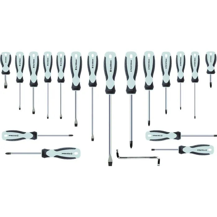 Jefferson 19 Piece Screwdriver Set - Chrome Vanadium Steel Blades