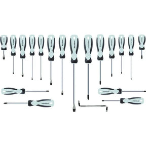 Jefferson 19 Piece Screwdriver Set - Chrome Vanadium Steel Blades