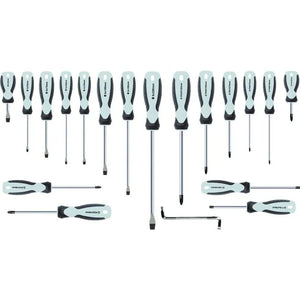 Jefferson 19 Piece Screwdriver Set - Chrome Vanadium Steel Blades