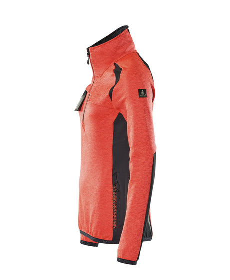 Mascot Ladies Fleece Half Zip Red