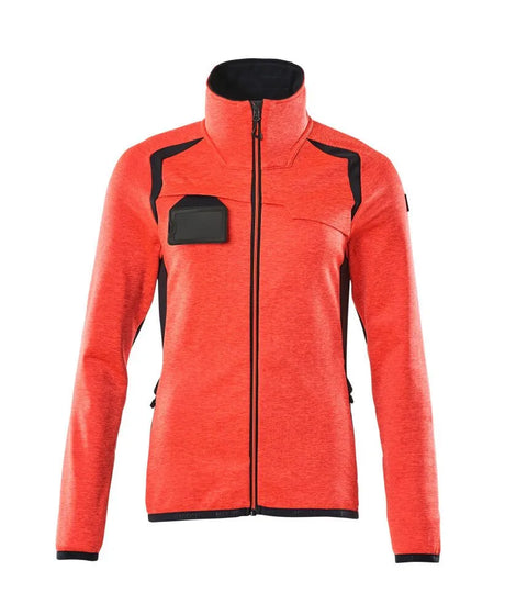 Mascot Ladies Fleece Half Zip Red