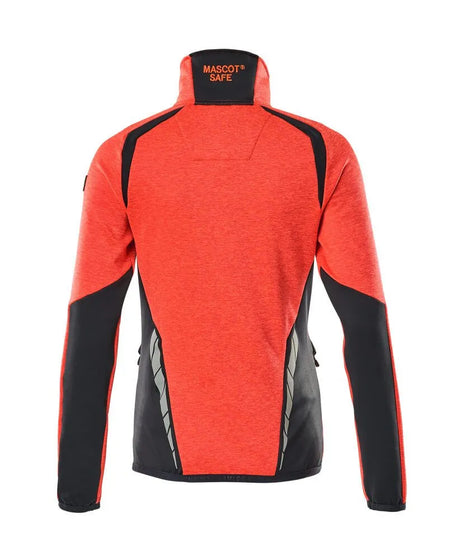Mascot Ladies Fleece Half Zip Red