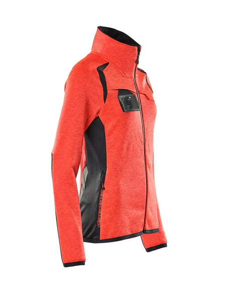 Mascot Ladies Fleece Half Zip Red
